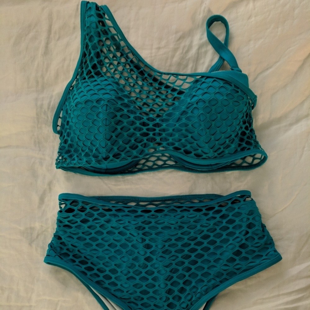 NWOT ASOS Fuller Bust Fishnet Bikini
